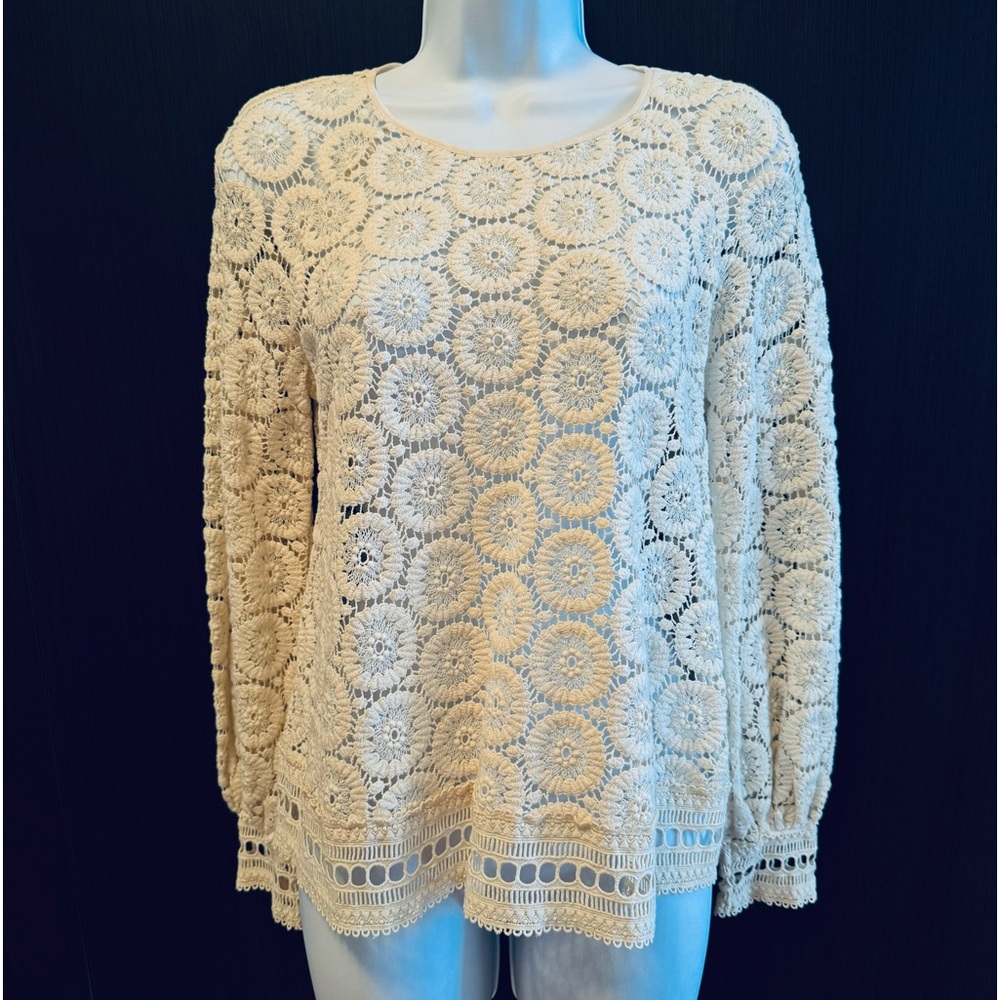 Chloe Cream Balloon Sleeve Top - Size XS/S (EU 36) - Picture 4 of 12
